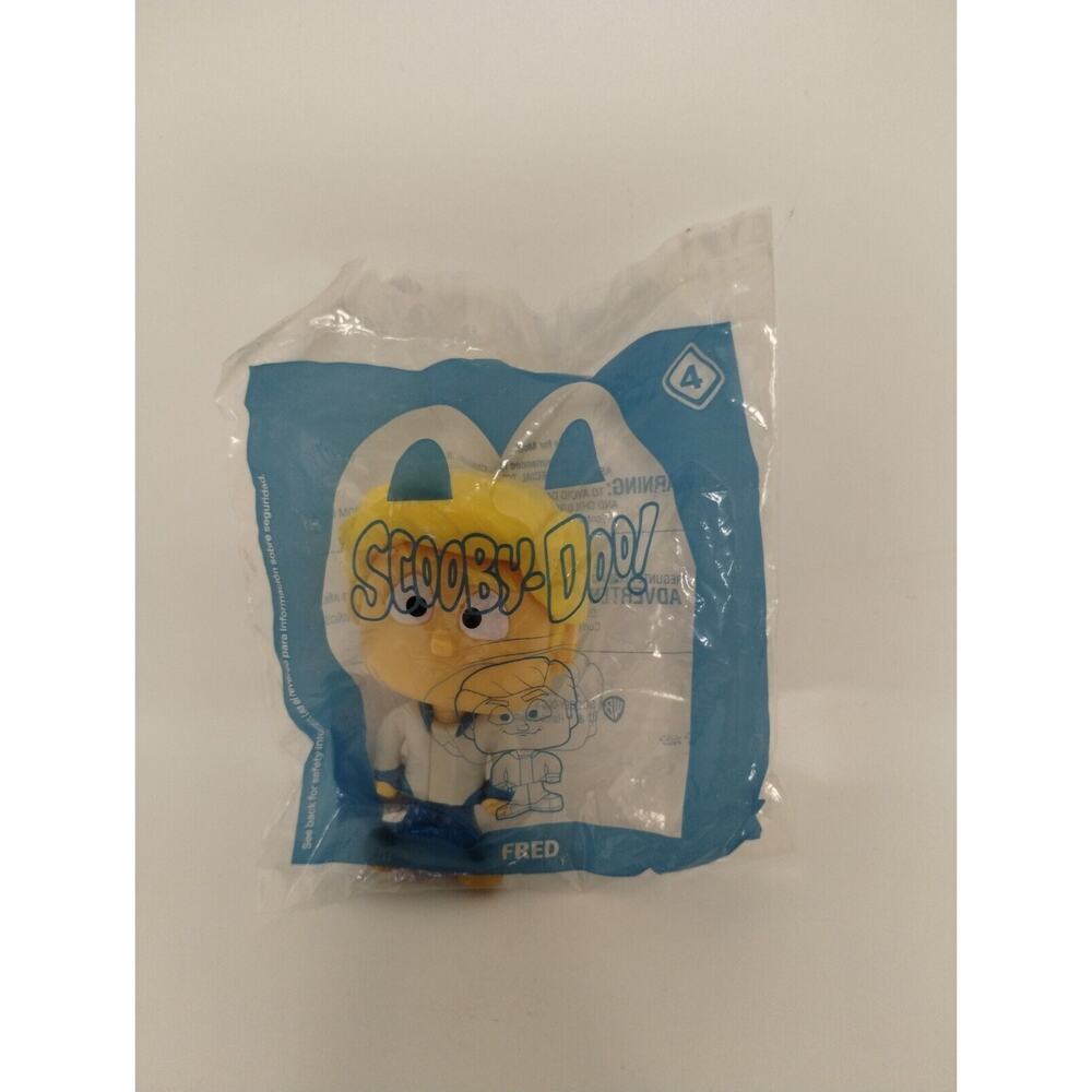 2021 McDonald's Happy Meal Kids Toy Scooby-Doo Toy # 4 Fred Bobble Figure Toy